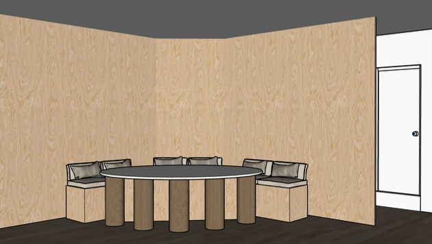 Render del proceso: la mesa redonda